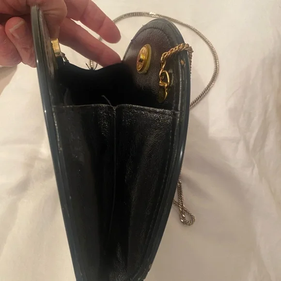 Vintage Danier Marbled Lucite Art Deco Chain Clutch - Picture 7 of 8